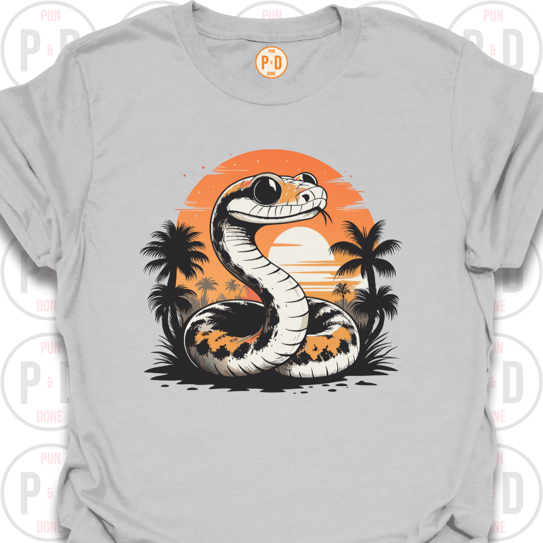 Snake Retro Sunset, T-Shirt