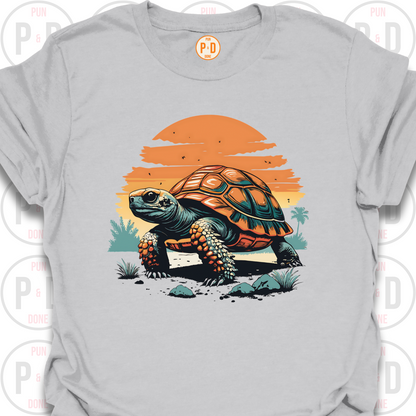 Tortoise Retro Sunset, T-Shirt