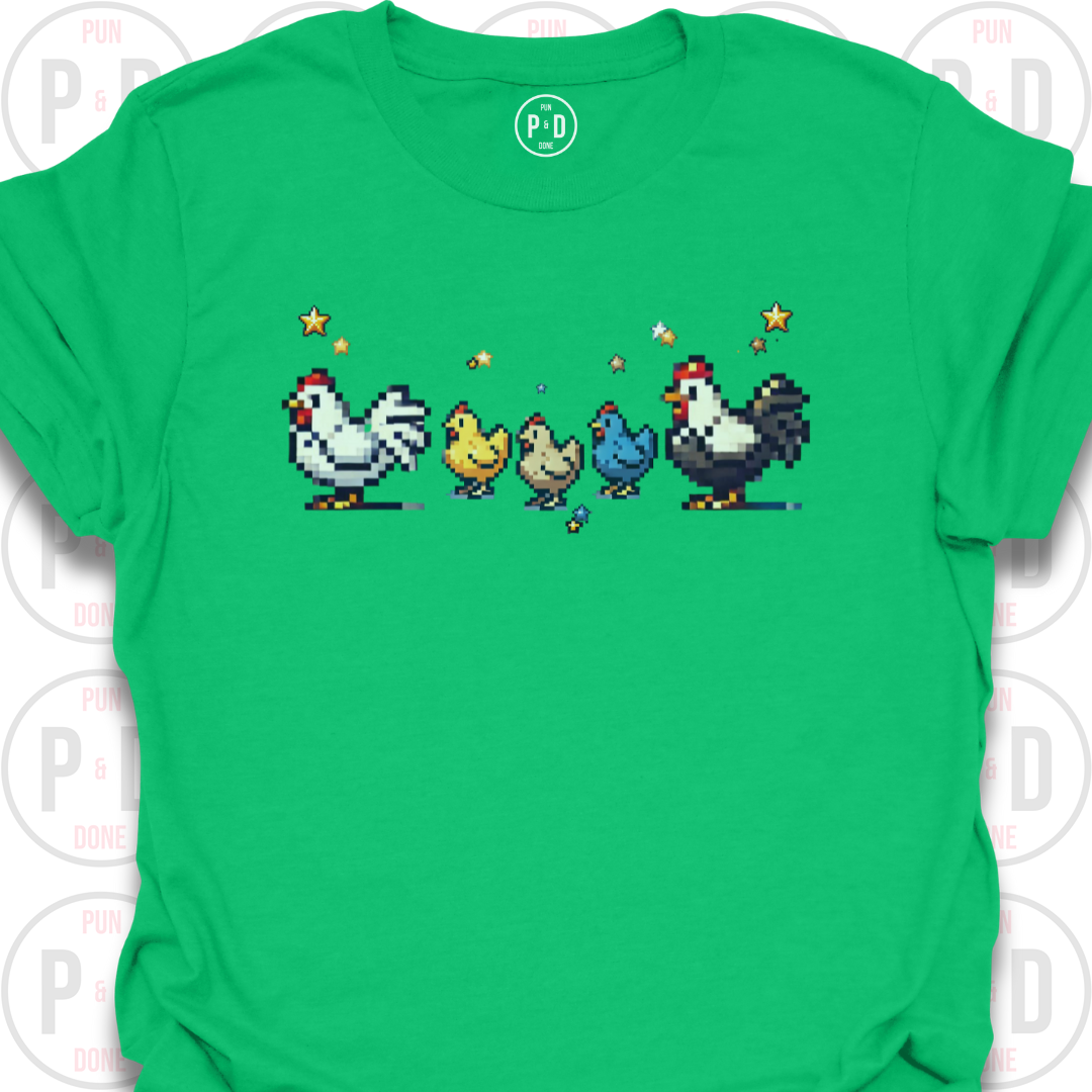 8-Bit Chickens, T-Shirt