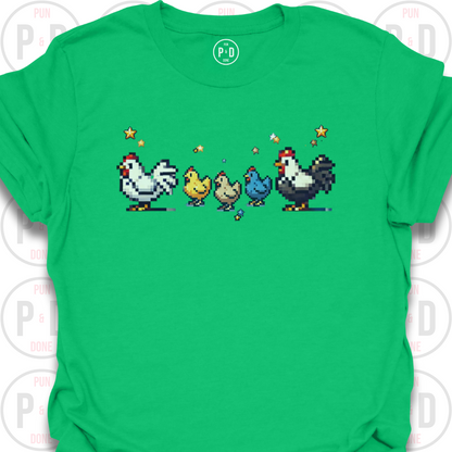 8-Bit Chickens, T-Shirt