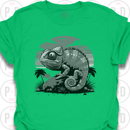 Chameleon Retro Sunset, T-Shirt