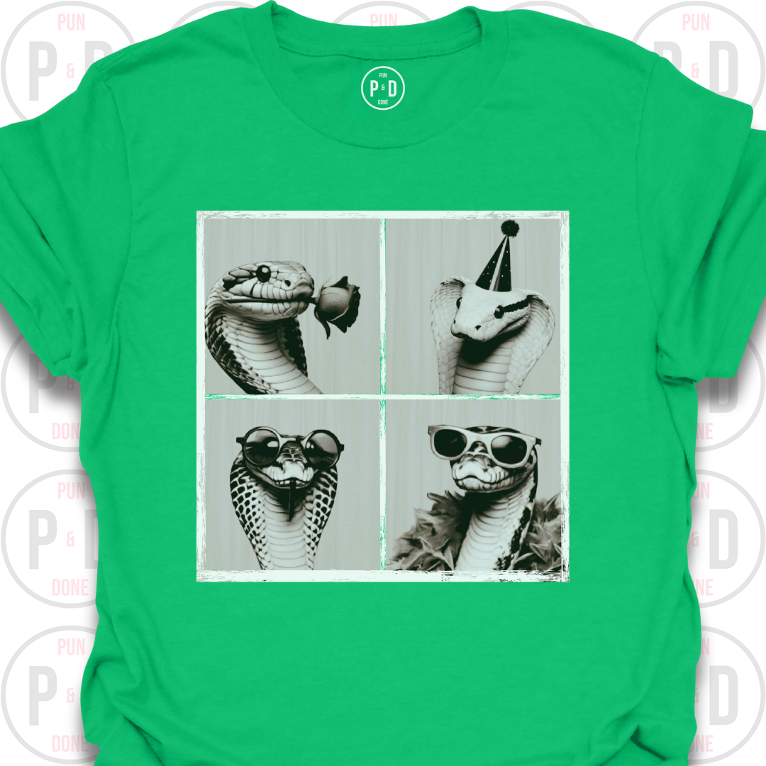 Retro Photobooth Snakes, T-Shirt