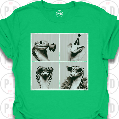 Retro Photobooth Snakes, T-Shirt