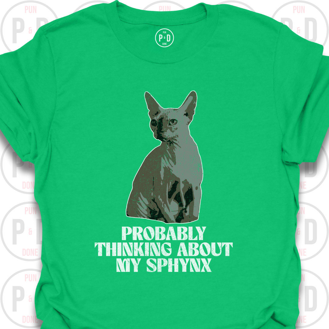 Probably Thinking About My Sphynx, T-Shirt