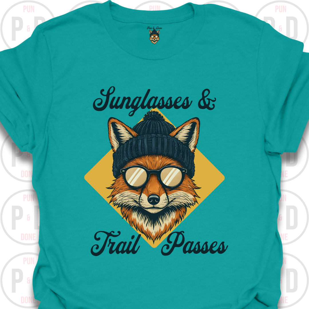 Sunglasses & Trail Passes, Fox, T-shirt