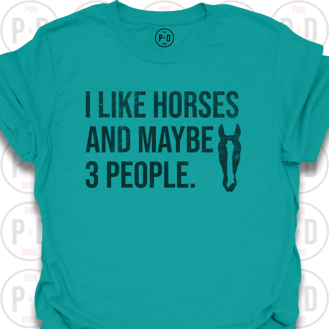 Horses and Maybe 3 People, 2D, T-Shirt (Distressed)