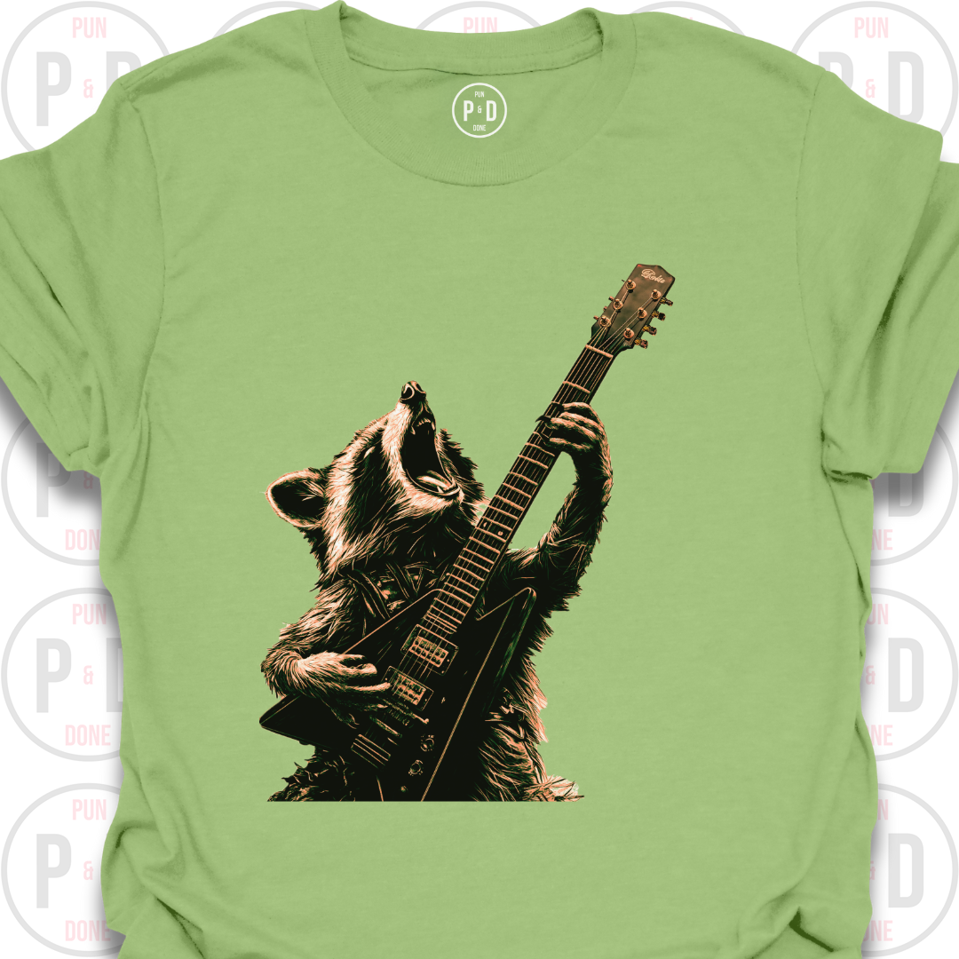 Guitar Hero Raccoon, T-Shirt