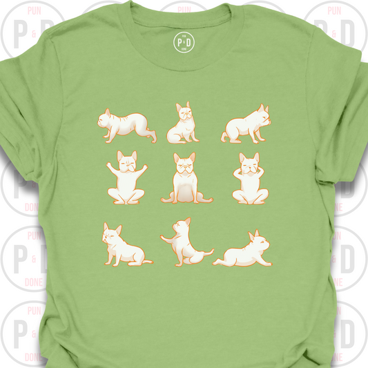 Yoga Frenchie, T-Shirt