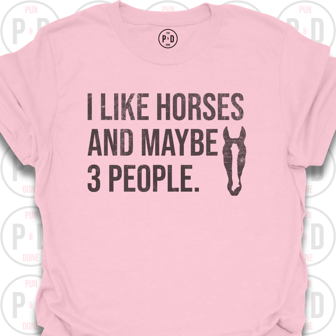 Horses and Maybe 3 People, 2D, T-Shirt (Distressed)