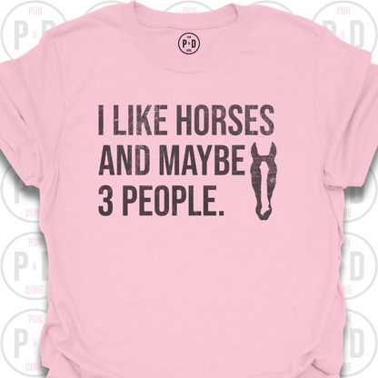 Horses and Maybe 3 People, 2D, T-Shirt (Distressed)