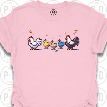 8-Bit Chickens, T-Shirt