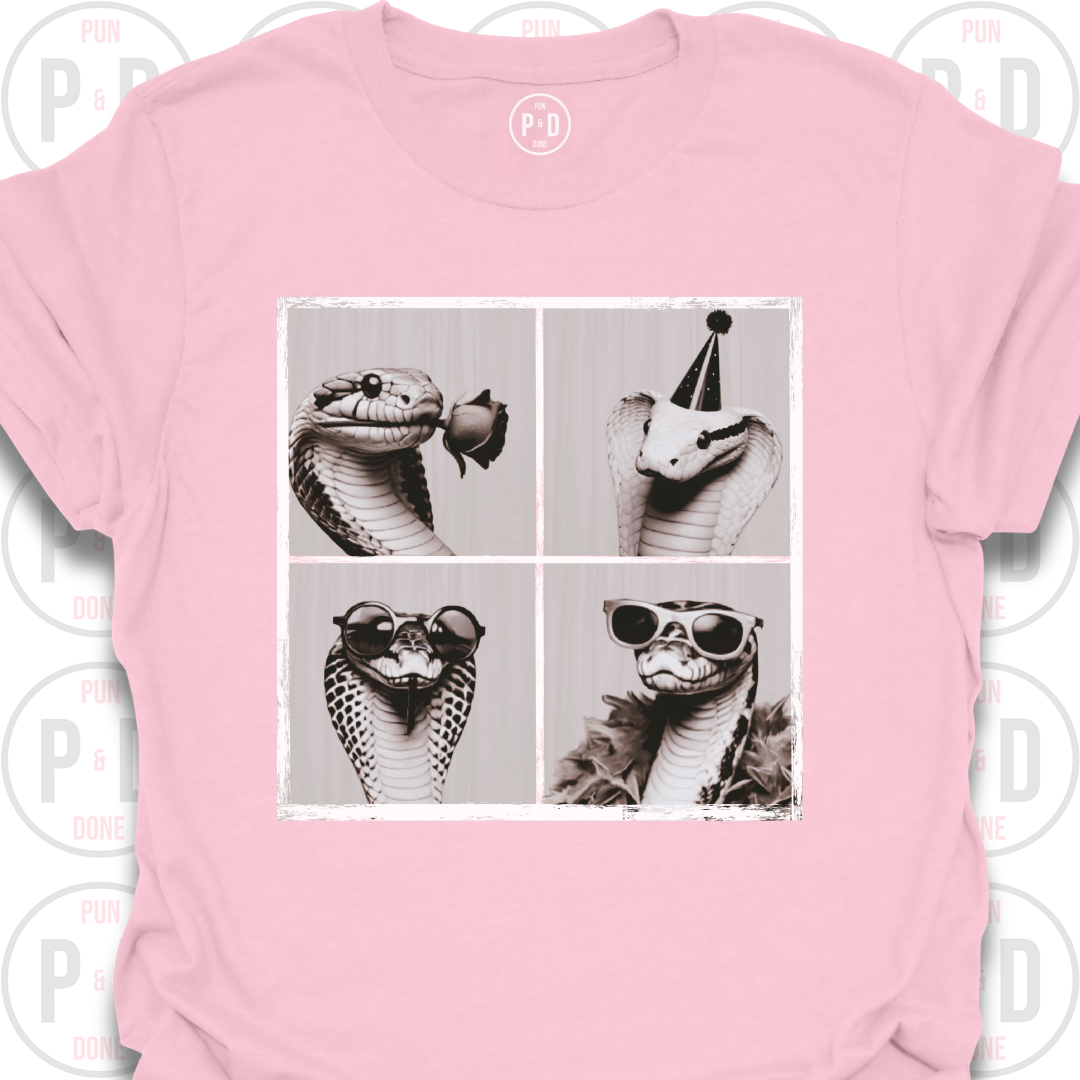 Retro Photobooth Snakes, T-Shirt