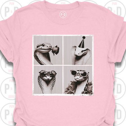 Retro Photobooth Snakes, T-Shirt