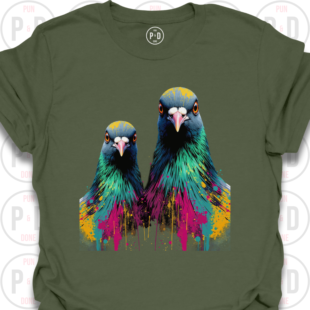 Punk Splash Pigeon, T-Shirt