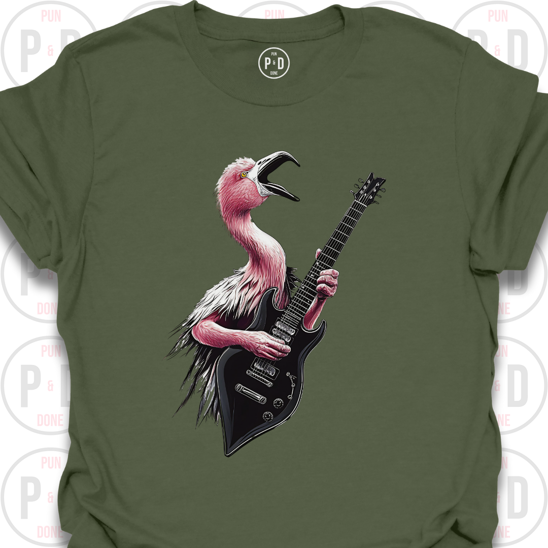 Guitar Hero Flamingo, T-Shirt
