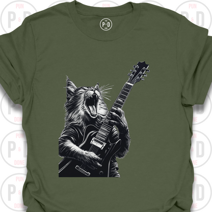 Guitar Hero Cat, T-Shirt