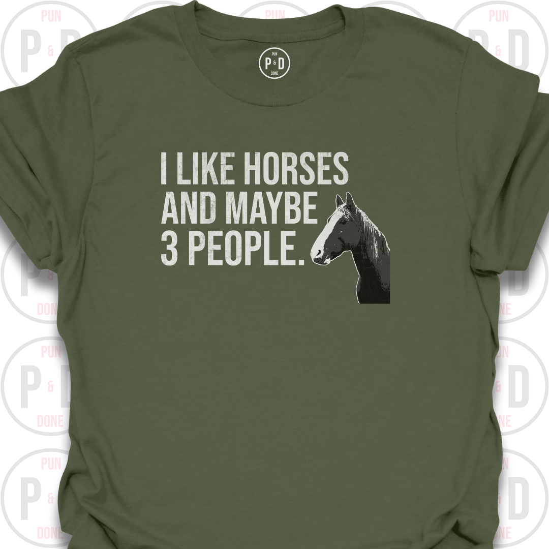 Horses and Maybe 3 People, T-Shirt (Distressed)