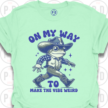 Make The Vibe Weird, Frog, T-Shirt