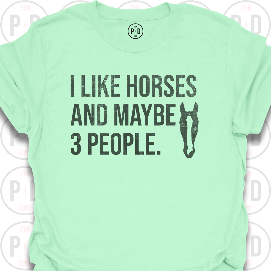 Horses and Maybe 3 People, 2D, T-Shirt (Distressed)
