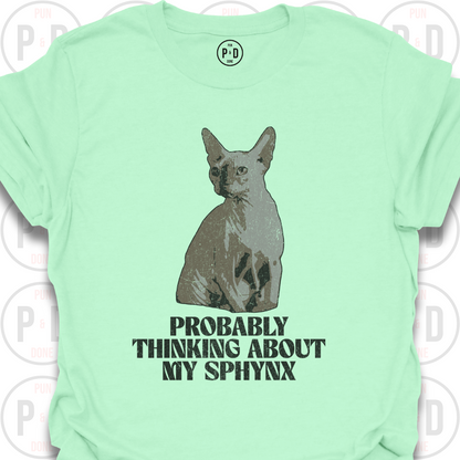 Probably Thinking About My Sphynx, T-Shirt