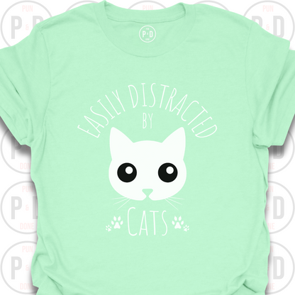Easily Distracted by Cats, T-Shirt