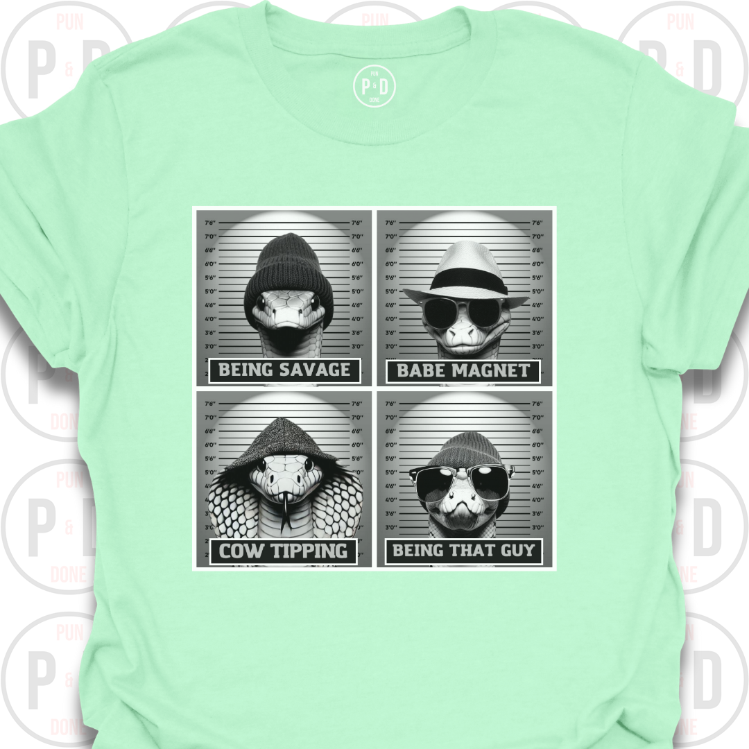 Mugshot Snakes, T-Shirt