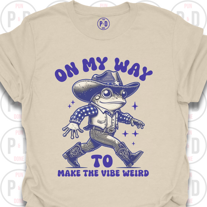 Make The Vibe Weird, Frog, T-Shirt