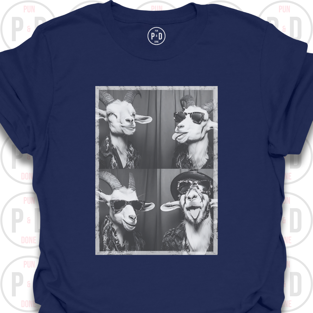 Retro Photobooth Goats, T-Shirt