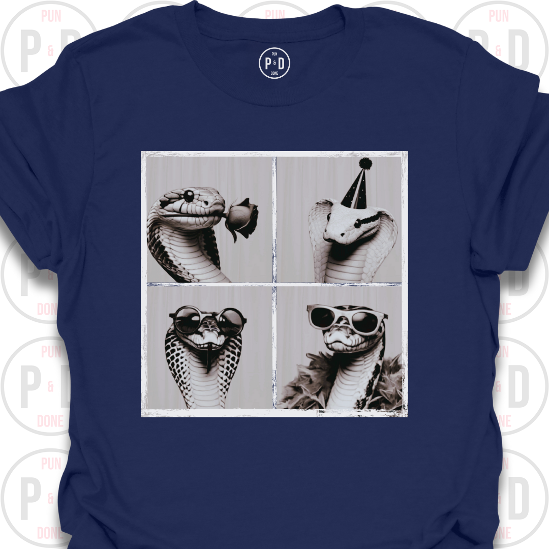Retro Photobooth Snakes, T-Shirt