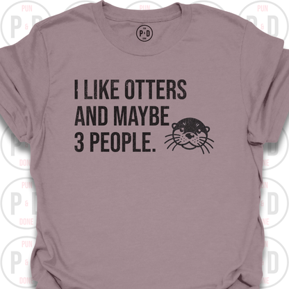 Otters and Maybe 3 People, T-Shirt (Distressed)