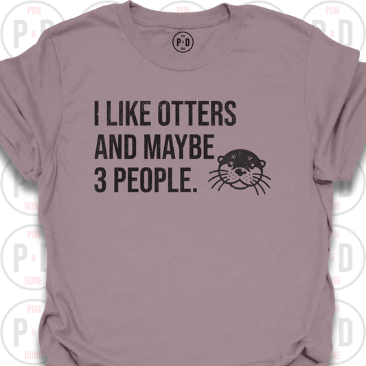 Otters and Maybe 3 People, T-Shirt (Distressed)