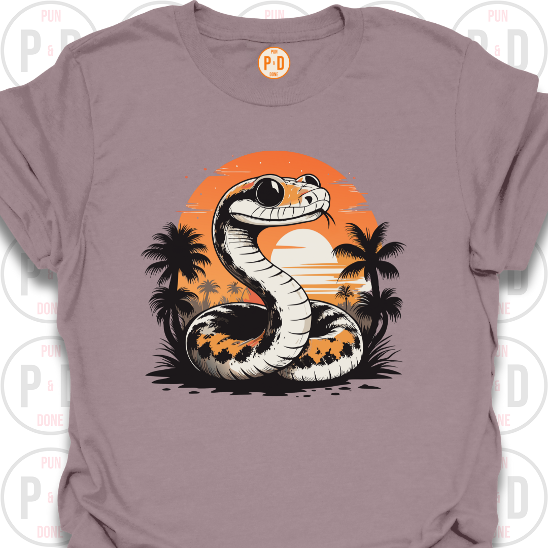 Snake Retro Sunset, T-Shirt