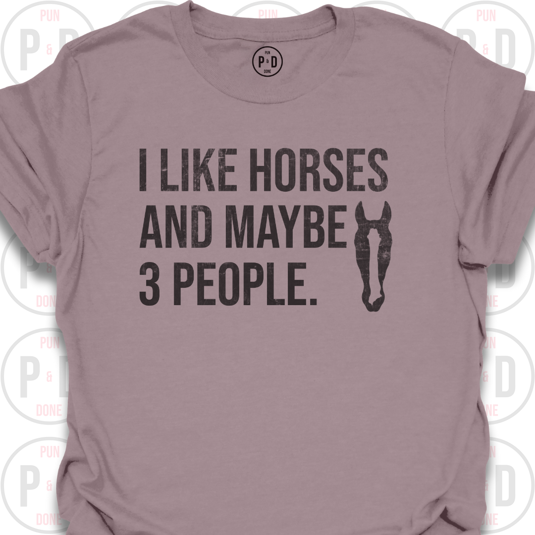 Horses and Maybe 3 People, 2D, T-Shirt (Distressed)