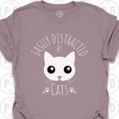 Easily Distracted by Cats, T-Shirt