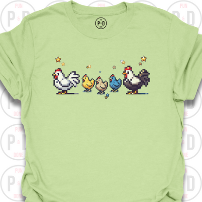 8-Bit Chickens, T-Shirt