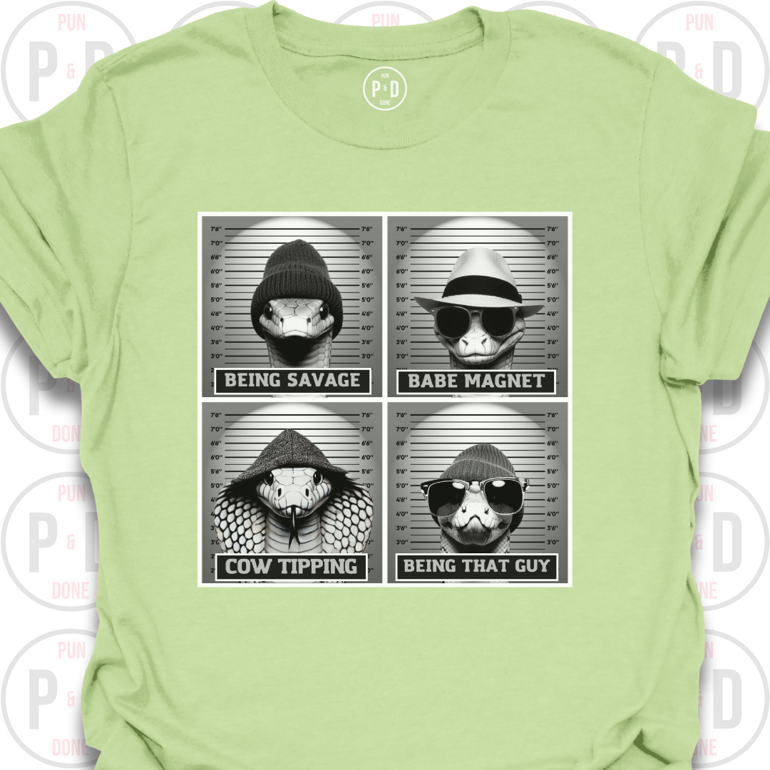Mugshot Snakes, T-Shirt