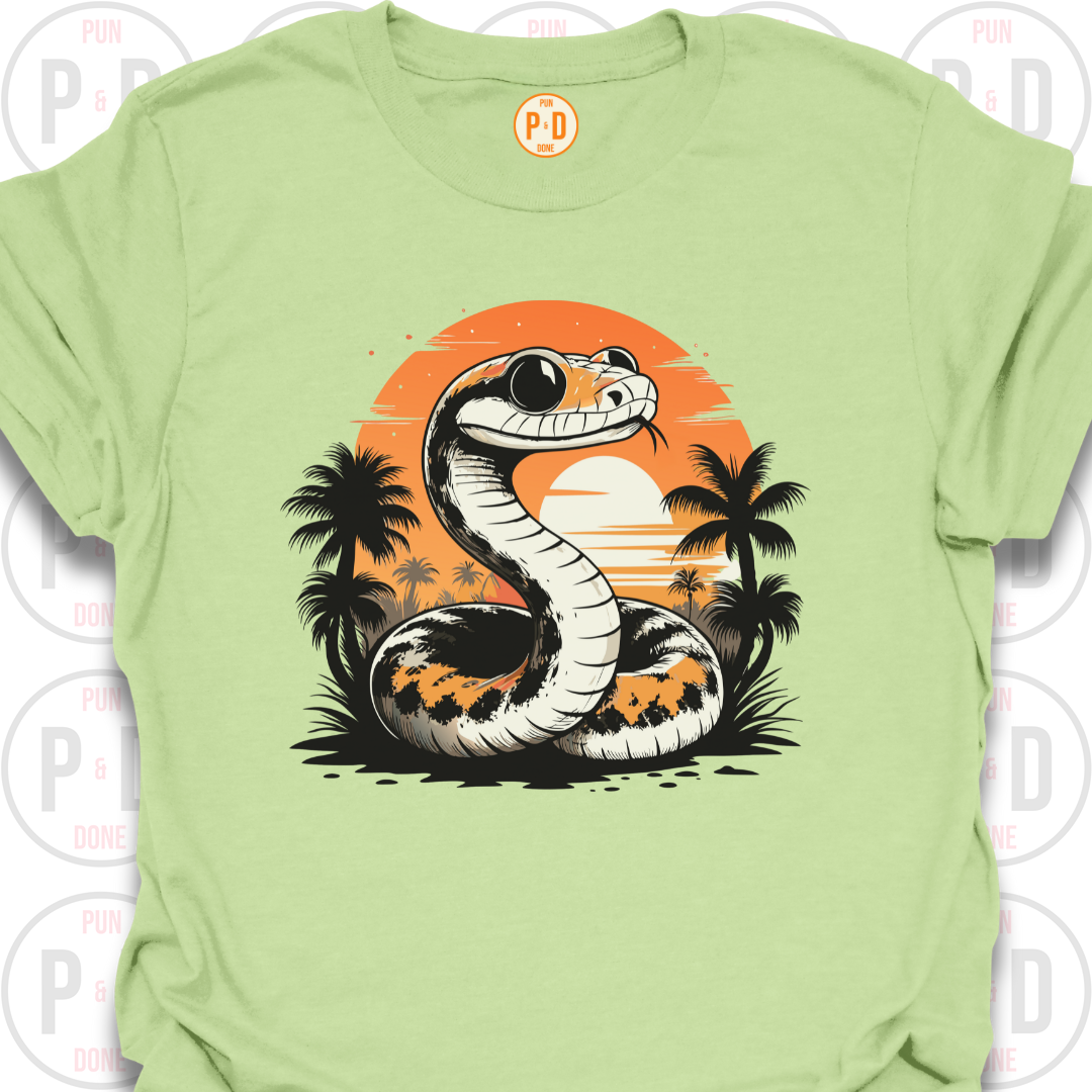 Snake Retro Sunset, T-Shirt