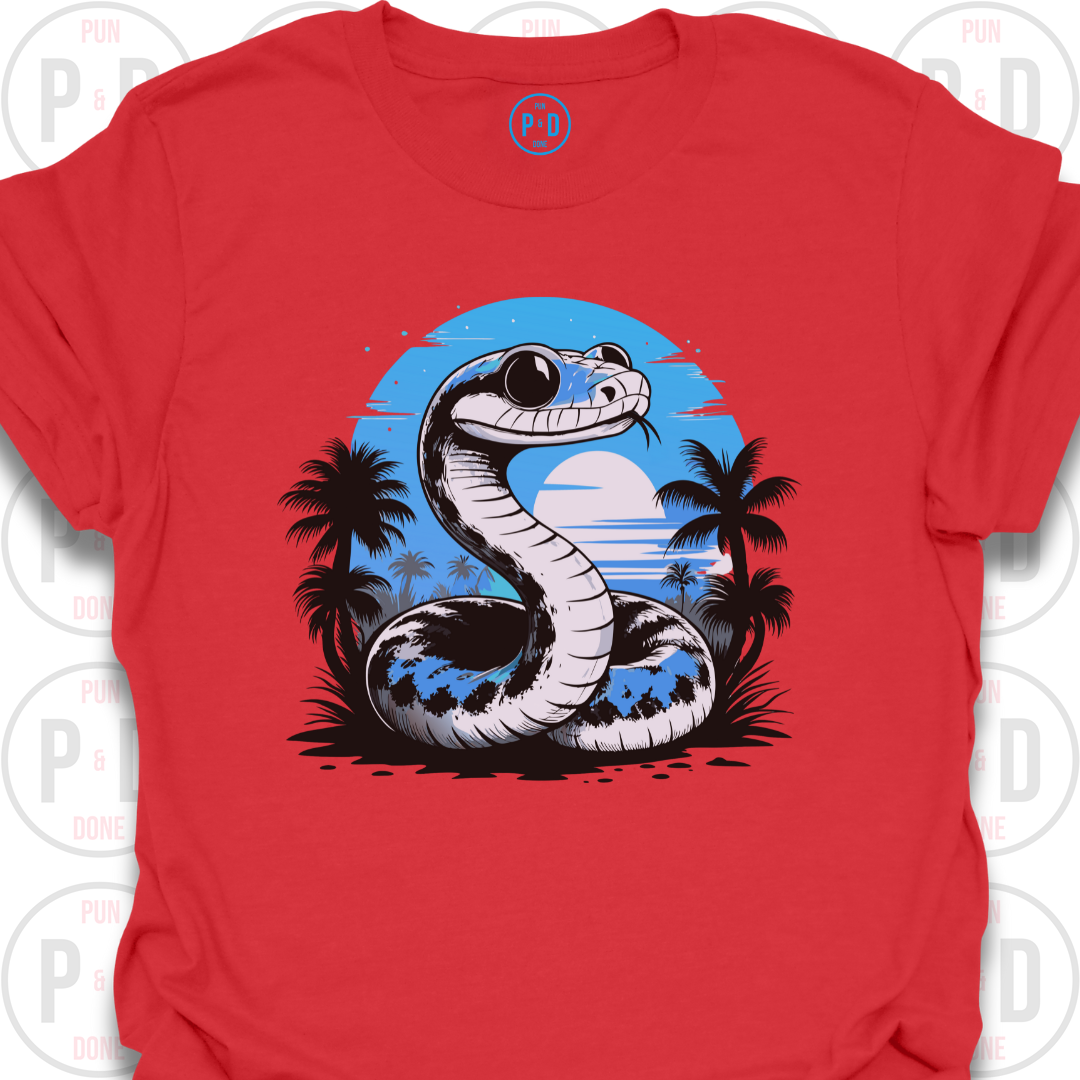 Snake Retro Sunset, T-Shirt