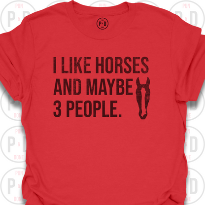 Horses and Maybe 3 People, 2D, T-Shirt (Distressed)
