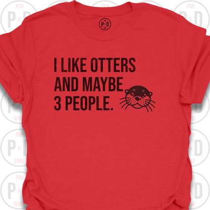 Otters and Maybe 3 People, T-Shirt (Distressed)