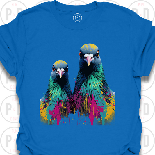 Punk Splash Pigeon, T-Shirt
