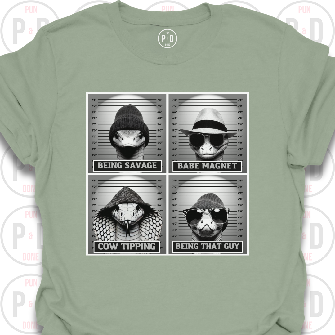 Mugshot Snakes, T-Shirt