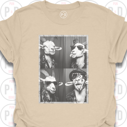 Retro Photobooth Goats, T-Shirt