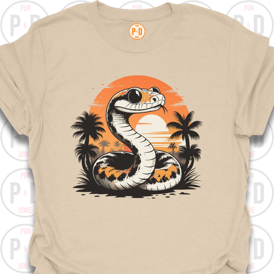 Snake Retro Sunset, T-Shirt