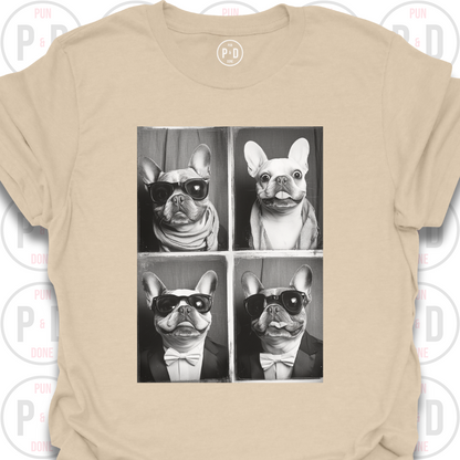 Retro Photobooth Fancy Frenchies, T-Shirt