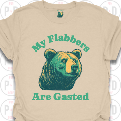 My Flabbers Are Gasted, Bear, T-Shirt (Distressed)