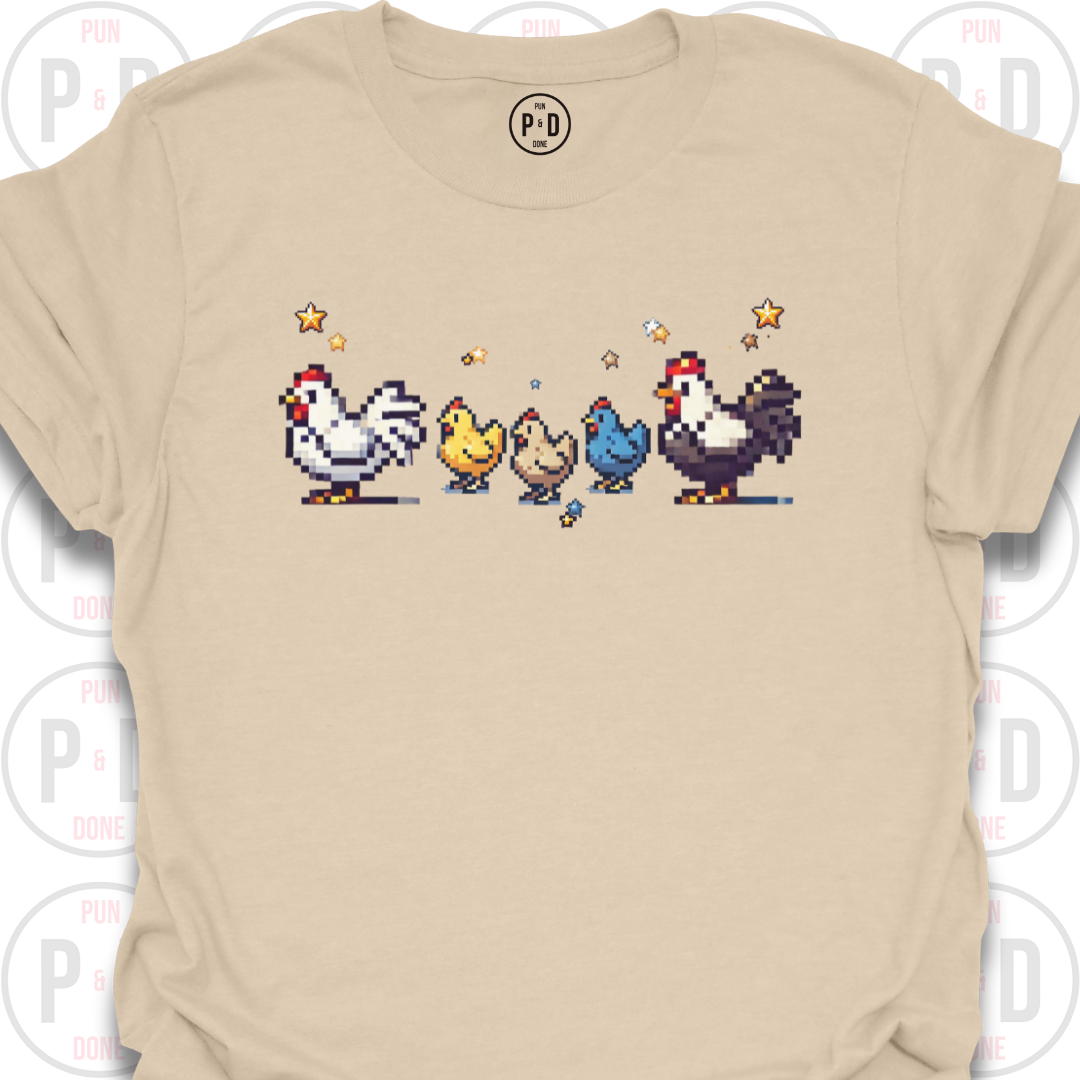 8-Bit Chickens, T-Shirt