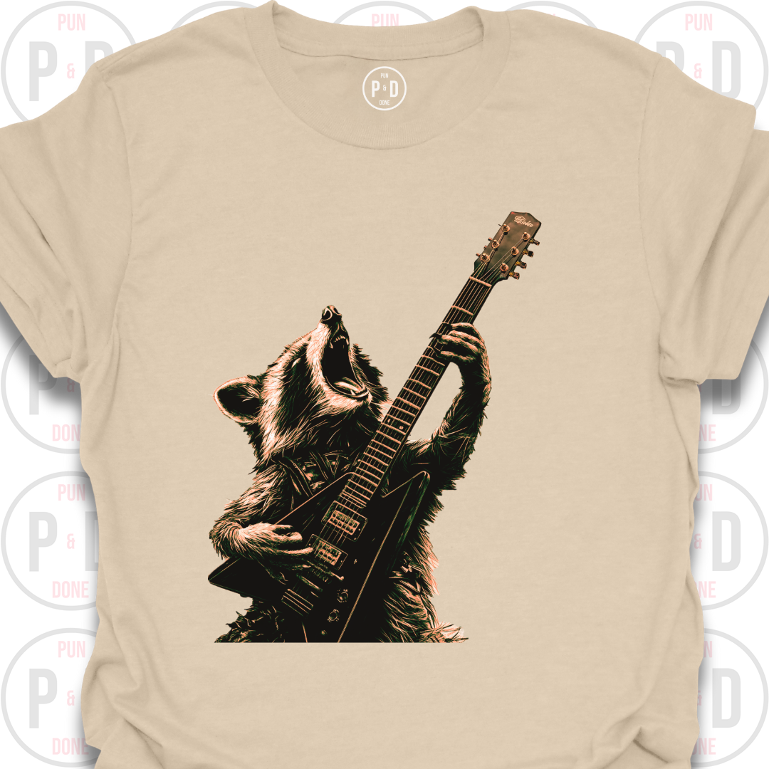 Guitar Hero Raccoon, T-Shirt