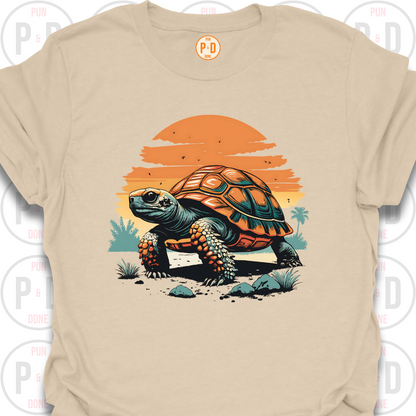 Tortoise Retro Sunset, T-Shirt