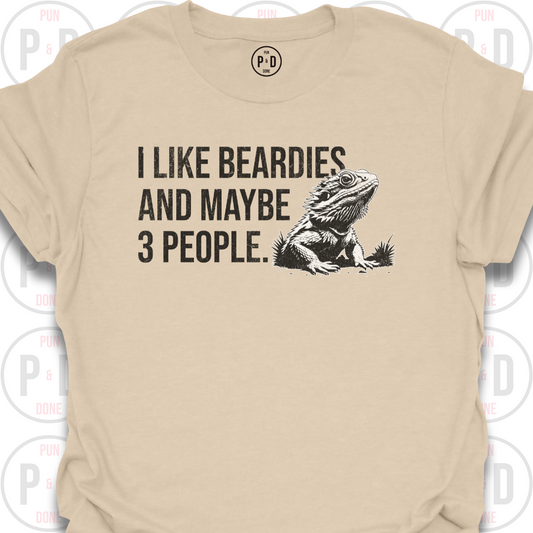 Beardies and Maybe 3 People, T-Shirt (Distressed)